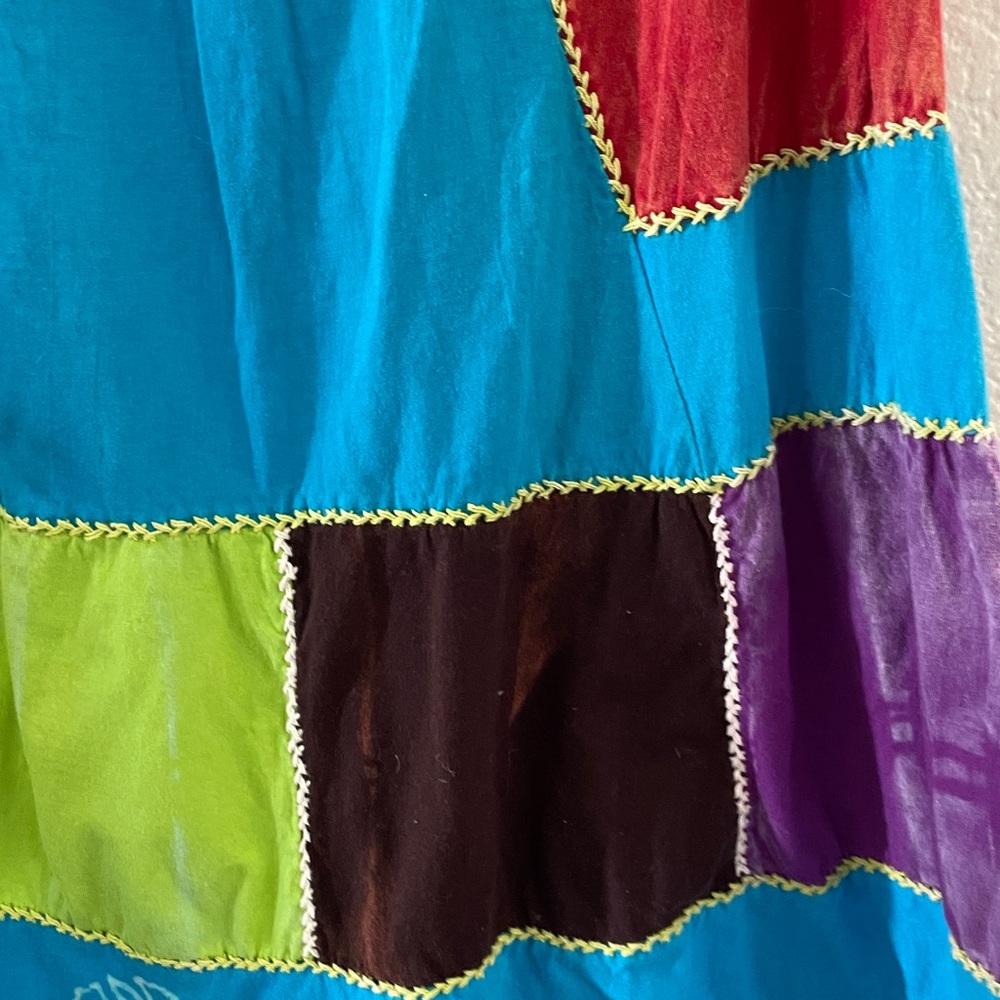 Rising International Multicolor Patchwork A-Line … - image 3